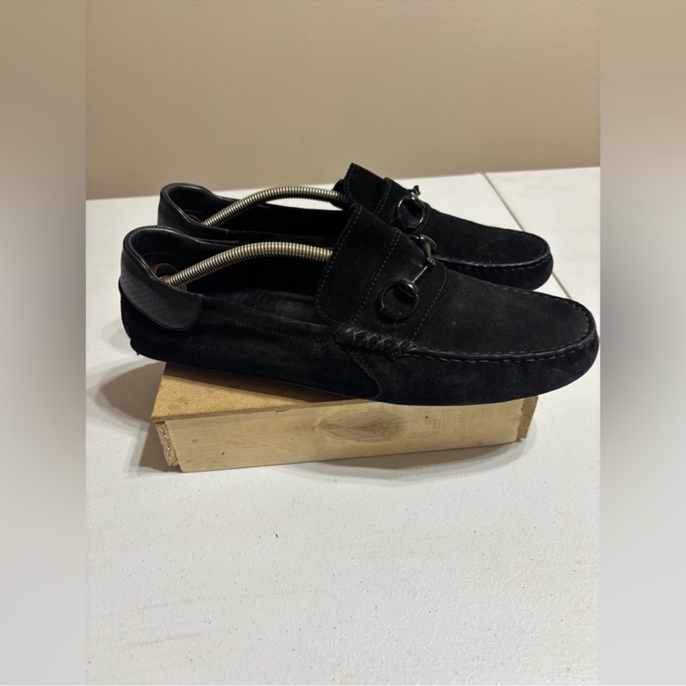 Gucci Men Black Suede Horsebit Driver
Loafers Size 9.5 G - Picture 3 of 10